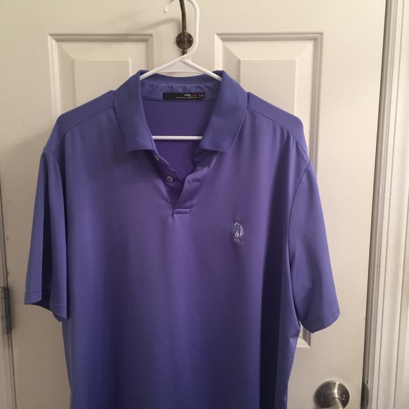 Ralph Lauren XL Polo Shirt Men's Short Sleeve Polo - RLX - Periwinkle Purple - Picture 1 of 7